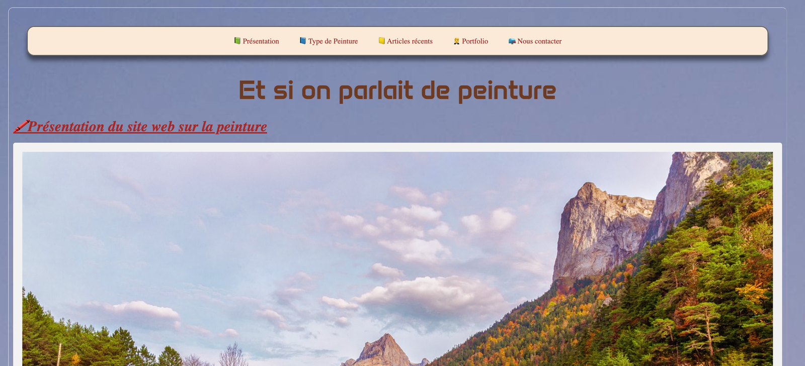 Paysage volcan